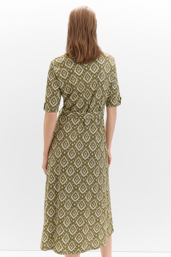 Cortefiel Vestido polo em malha piqu&eacute; Multicolorido