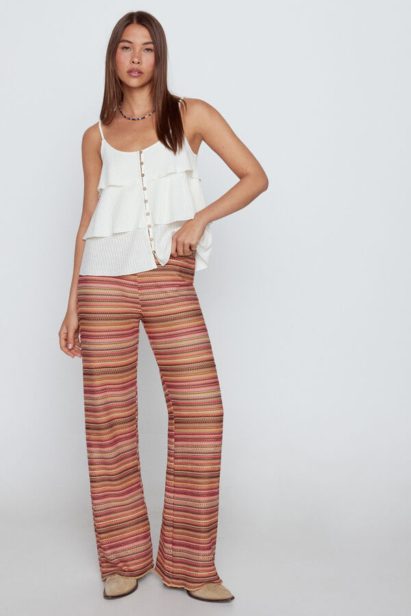 Slowlove Top tirantes estructura Marfil