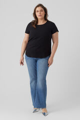 Vero Moda Curve Camiseta b&aacute;sica talla grande Negro