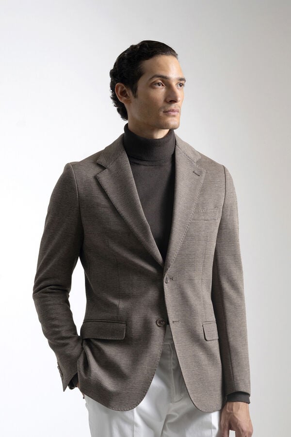 PuroEGO Americana slim cuadro gales Gris