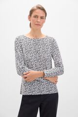 Cortefiel Camisola básica decote barco com botões dourados Cinzento