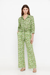 Cortefiel Pantal&oacute;n lino estampado Multicolor