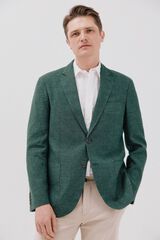 Cortefiel Blazer de linho Verde