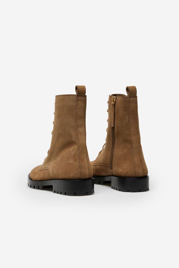 Cortefiel Botins com atacadores Tostado
