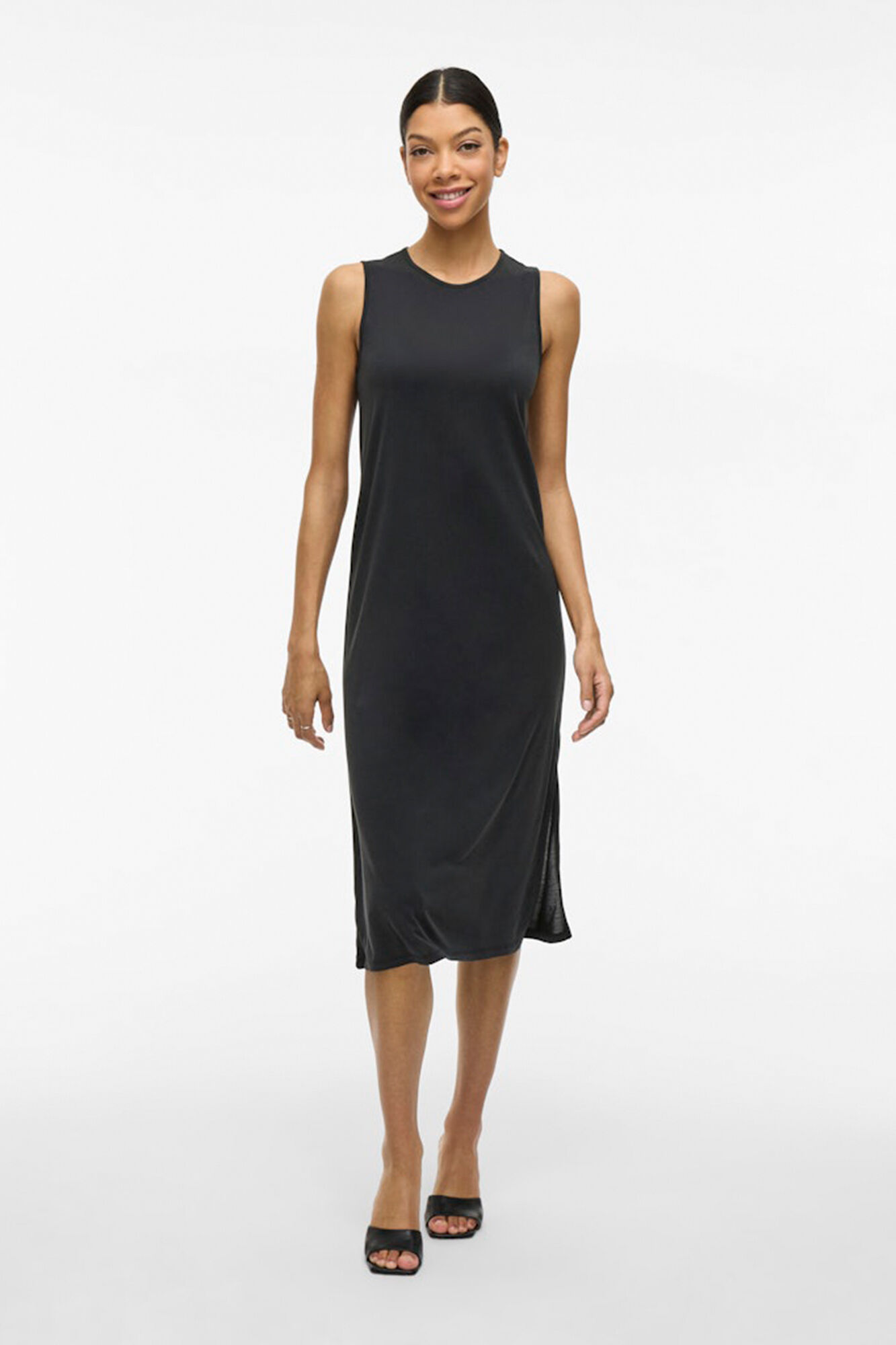 Vila Vestido midi sin mangas con Tencel