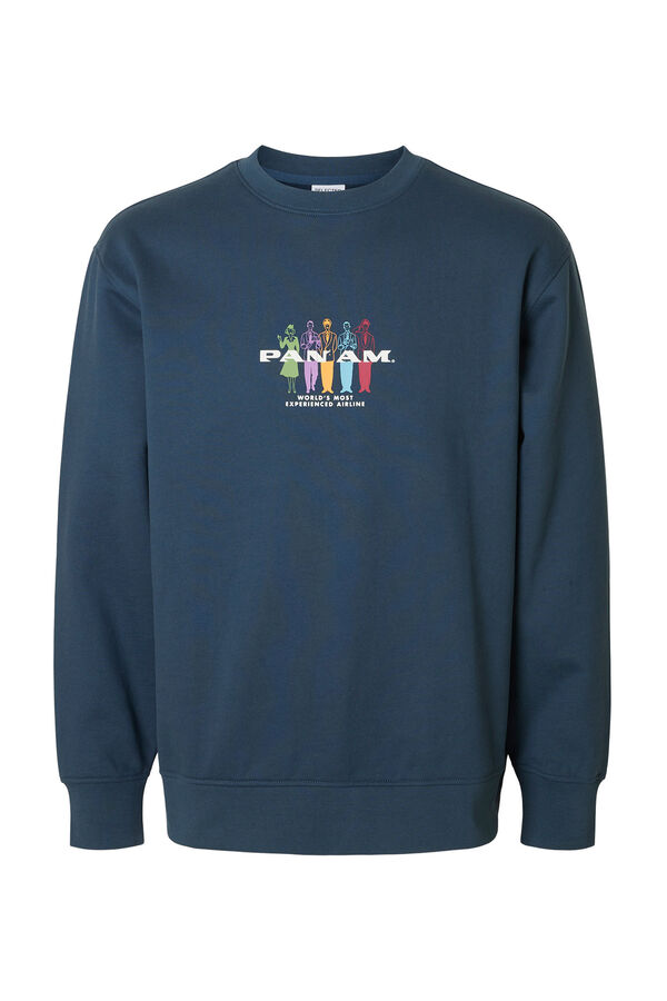 Selected Sudadera colaboraci&oacute;n con PANAM Azul marino