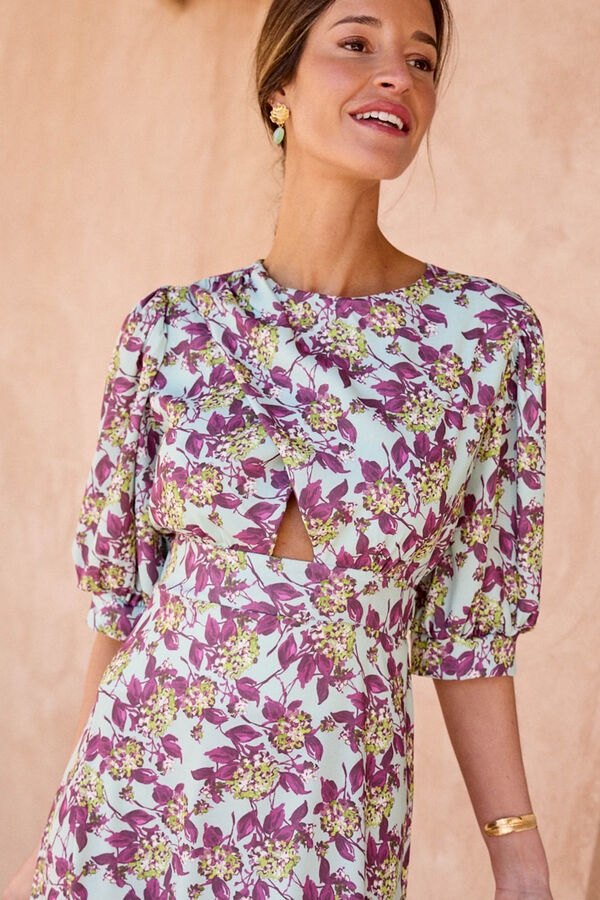 Polín Et Moi Vestido floral Joline Azul