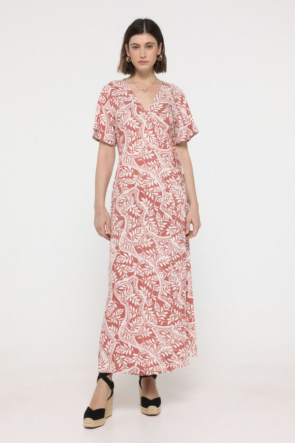 Vero Moda Vestido longo justo Vermelho