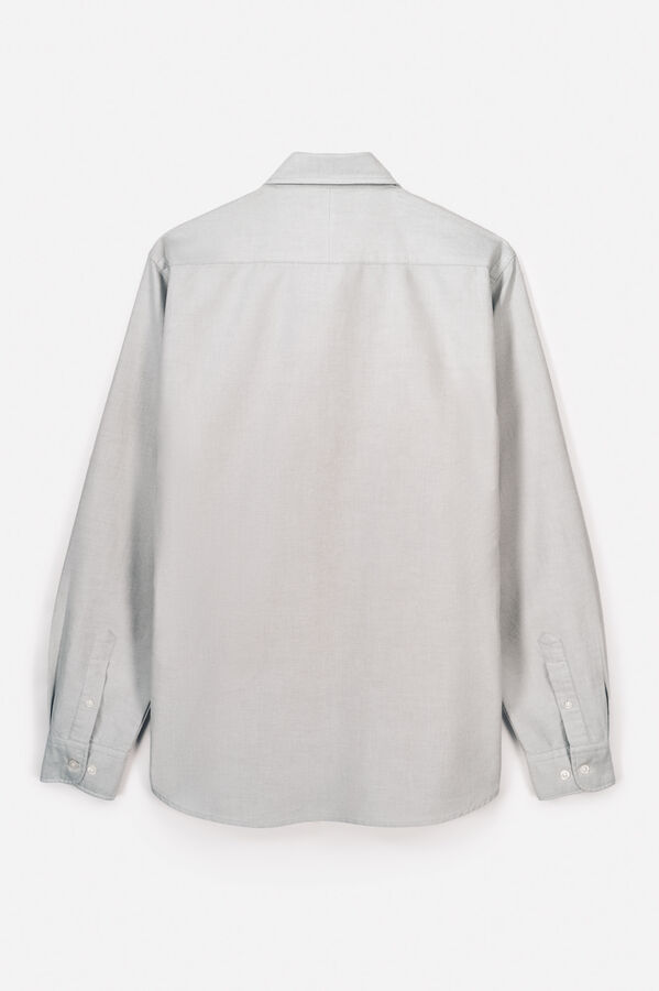 OOTO Camisa liso manga comprida Verde