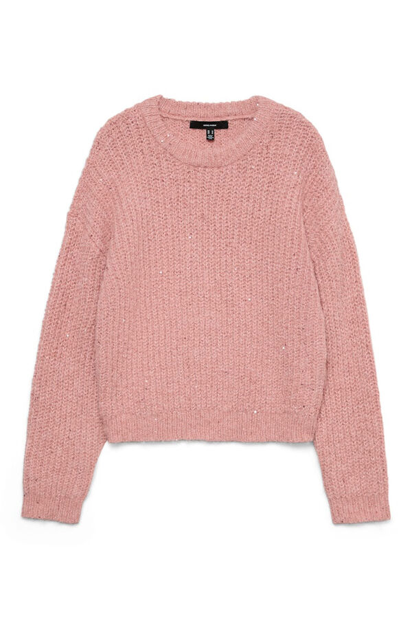 Vero Moda Jersey detalle lentejuelas Rosa