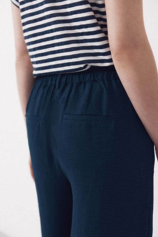 Cortefiel Pantal&oacute;n con textura Azul marino