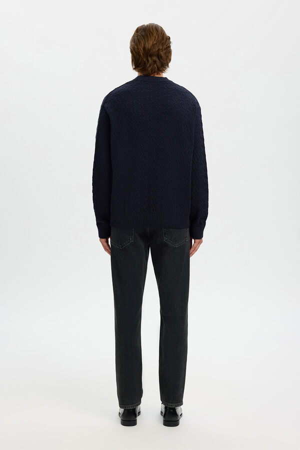 Selected Jersey estructura 100% algod&oacute;n org&aacute;nico. Azul marino