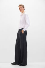 Cortefiel Pantal&oacute;n pinzas ancho Negro