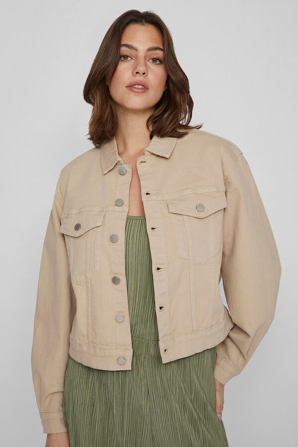 Vila Chaqueta corta vaquera Gris