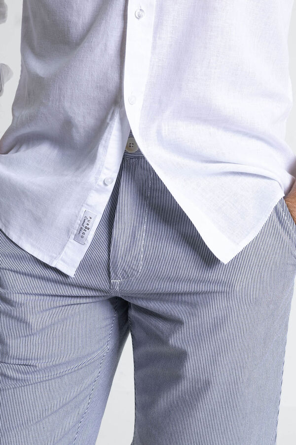 PuroEGO Bermuda de rayas Azul