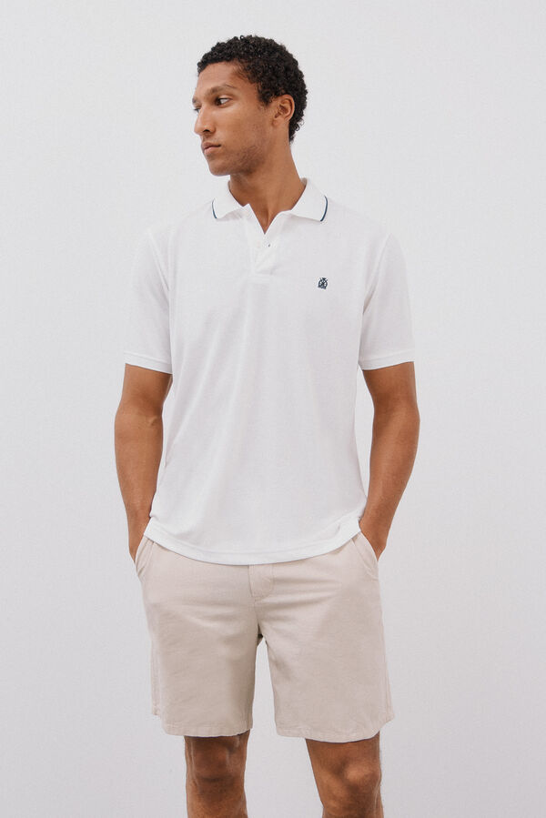 Cortefiel Polo coolmax&reg; Blanco