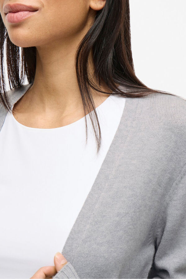 Vila Casaco de malha em viscosa Cinzento