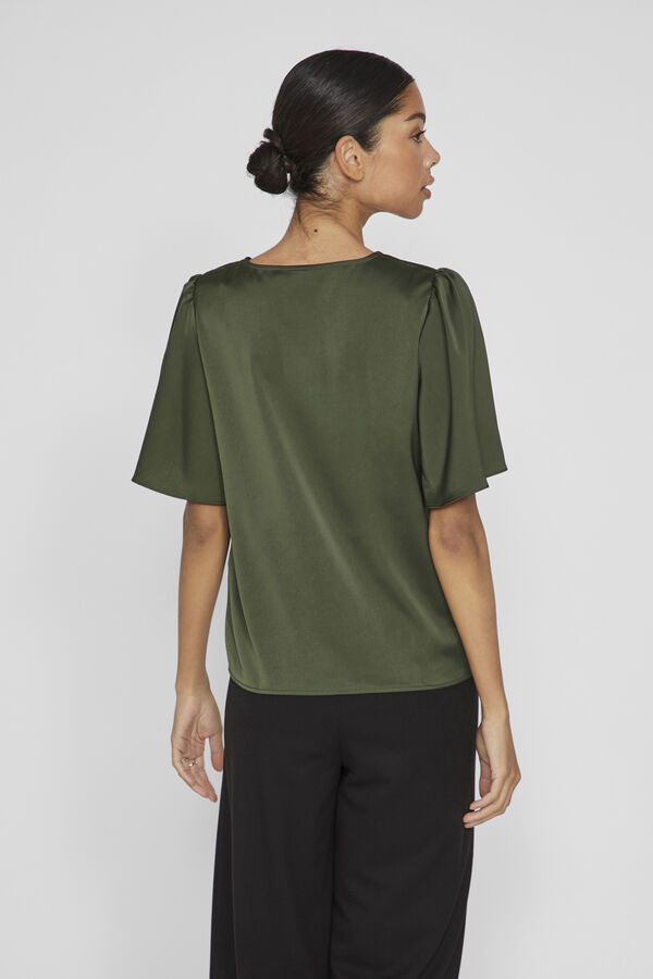 Vila Blusa de manga curta Verde