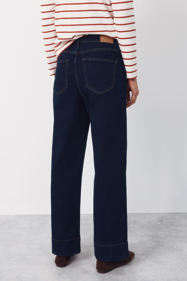 Cortefiel Jeans Palazzo botones Azul
