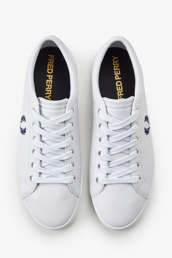 Fred Perry Sapatilhas Baseline pele Branco
