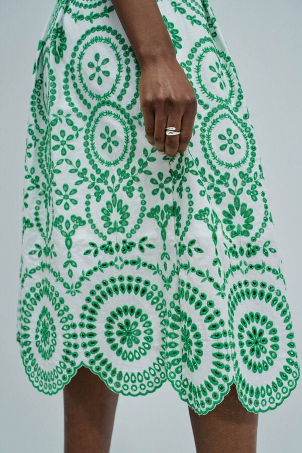 Salsa Jeans Vestido estampado floral Branco