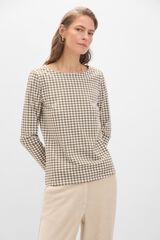 Cortefiel Camisola b&aacute;sica decote barco com bot&otilde;es dourados Verde