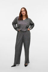 Vero Moda Curve Blusa manga top longa plus size Cinzento