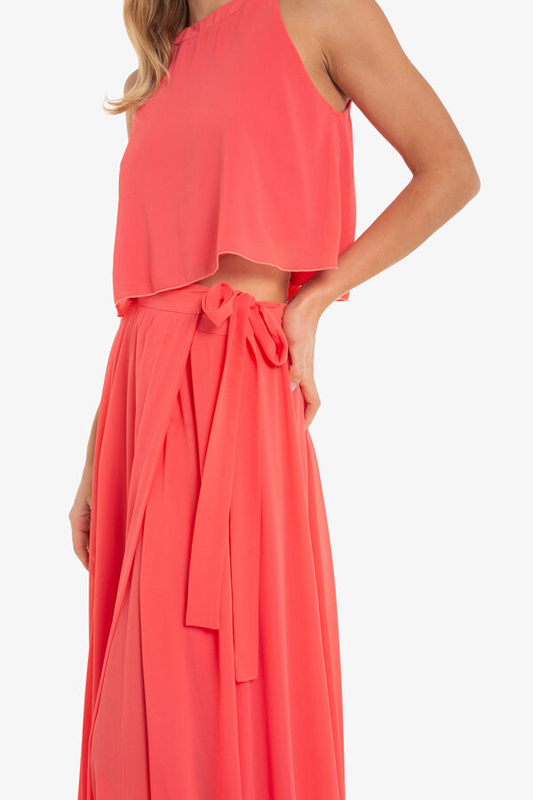 Cuplé Maxi falda pareo gasa Coral