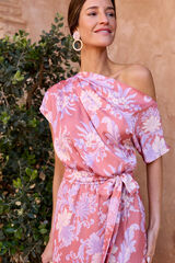 Polín Et Moi Vestido assimétrico Elea Vermelho