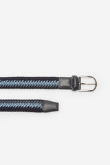 Cortefiel Cinturón trenzado textil Azul