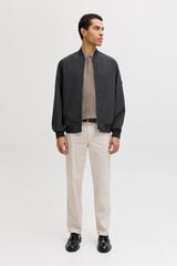 Jack & Jones Blus&atilde;o bomber b&aacute;sico Preto