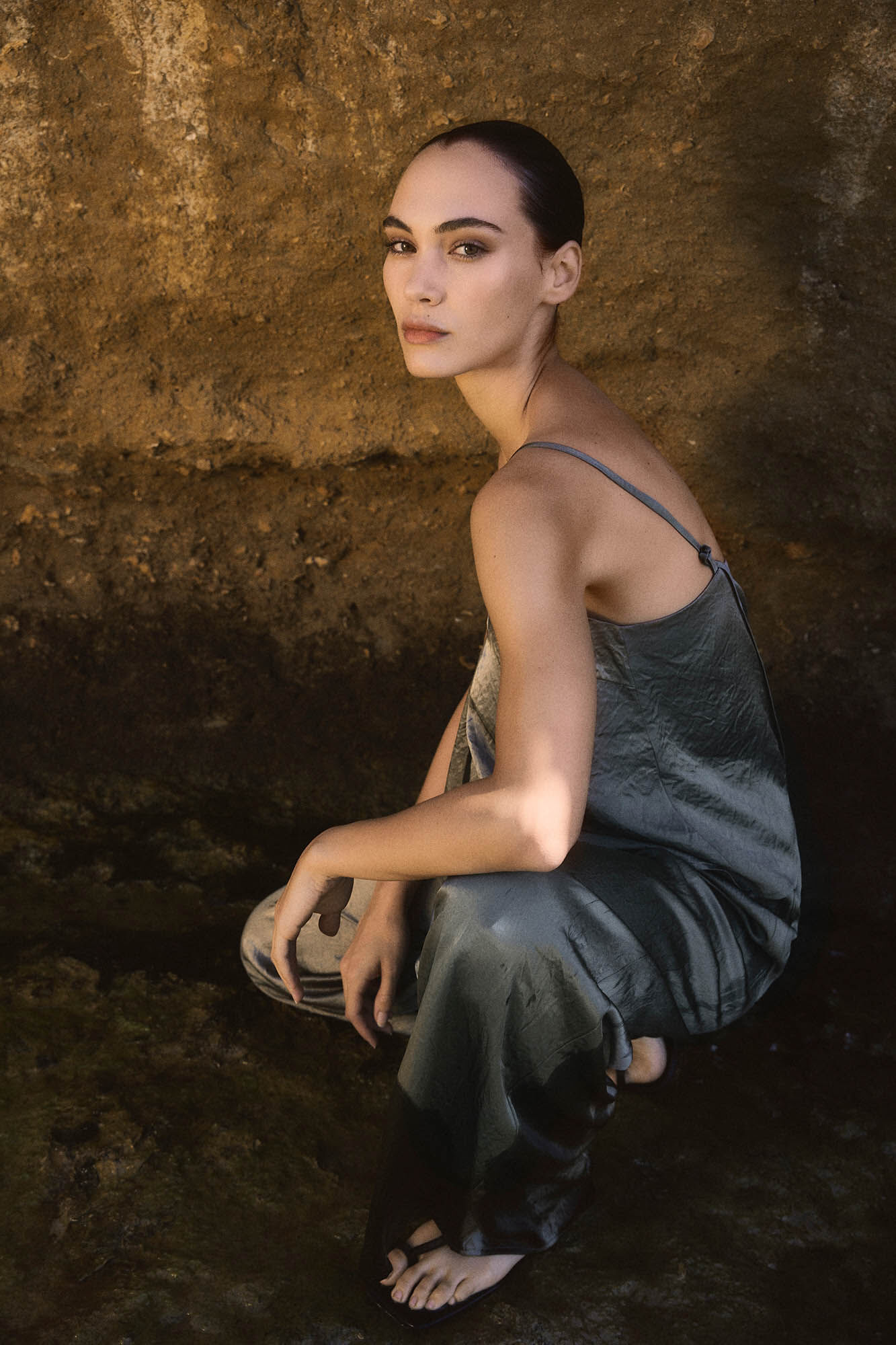 Selected Femme Top satinado de tirantes