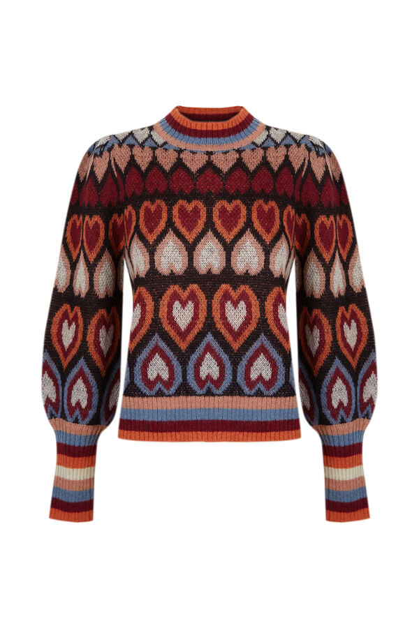 Slowlove Jersey punto fantas&iacute;a Naranja