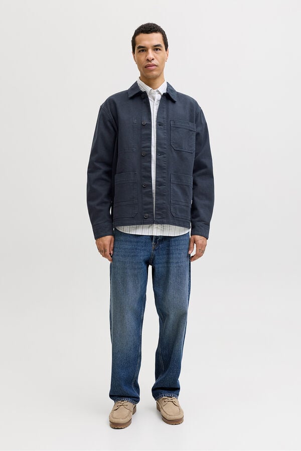Jack & Jones Sobrecamisa b&aacute;sica manga comprida Azul