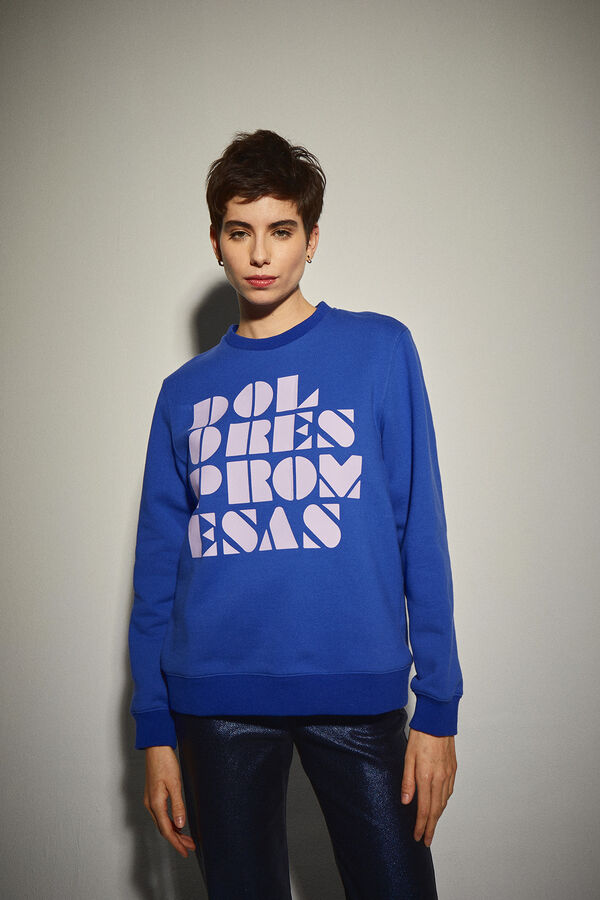 Dolores Promesas Sudadera Azul El&eacute;ctrico Dolores Promesas Azul