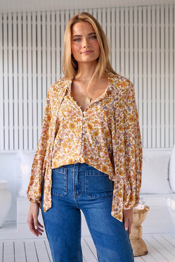Jaase Blusa Imogen estampada Beige