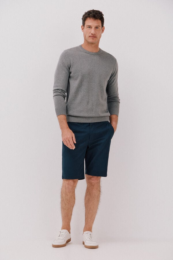 Cortefiel Bermudas chinos estampadas Azul