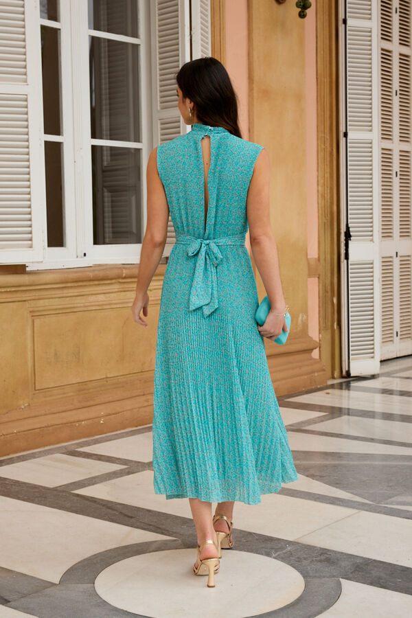 Pol&iacute;n Et Moi Vestido de convidada Giulia Azul