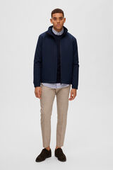 Selected Casaco curto imperme&aacute;vel 100% sustent&aacute;vel Cinzento