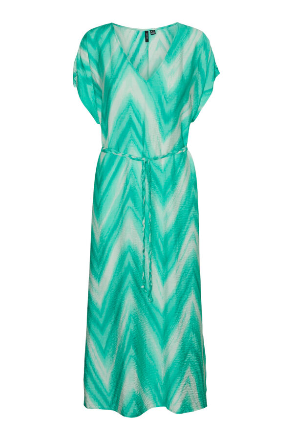 Vero Moda Vestido midi de manga curta  Verde