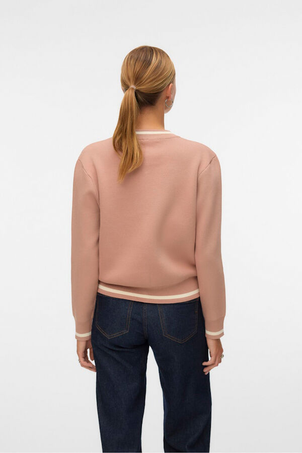 Vero Moda Jaqueta bomber de malha  Castanho