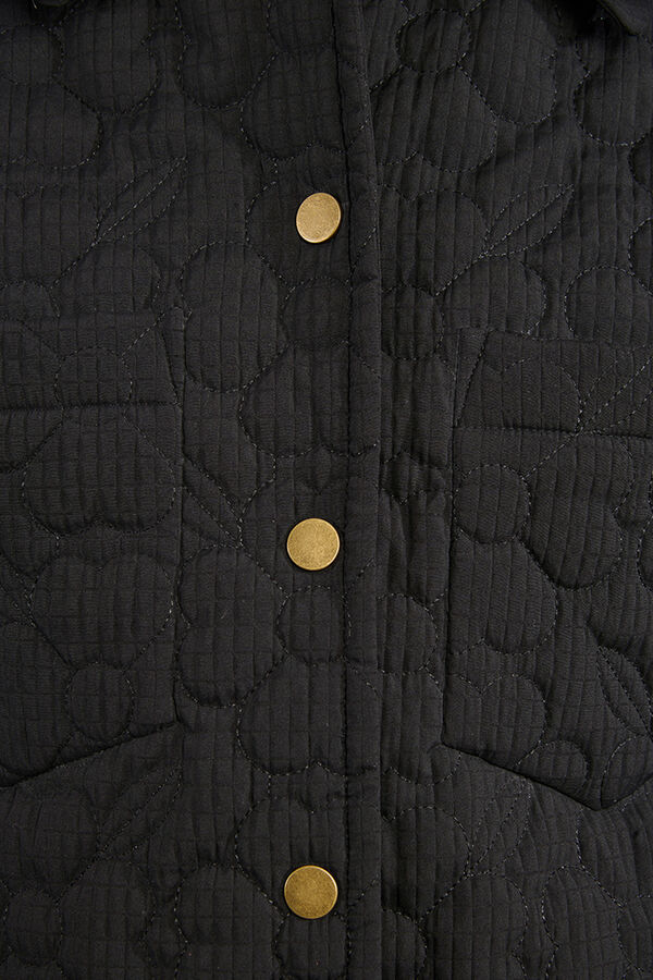 Molly Bracken Chaqueta acolchada con flores Negro