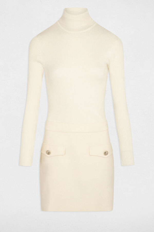 Morgan Vestido corto ajustado 2 en 1 Marfil