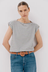 Cortefiel Camiseta básica mangas Verde