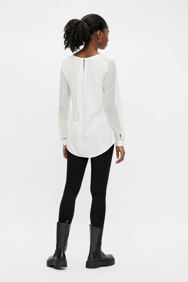Object Blusa de manga fina Branco