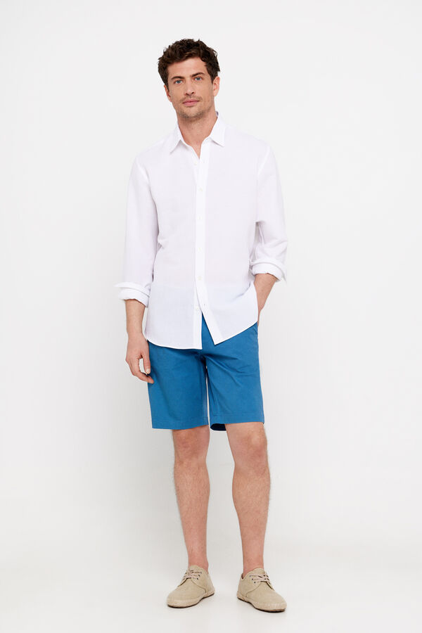 Cortefiel Bermuda chino Azul