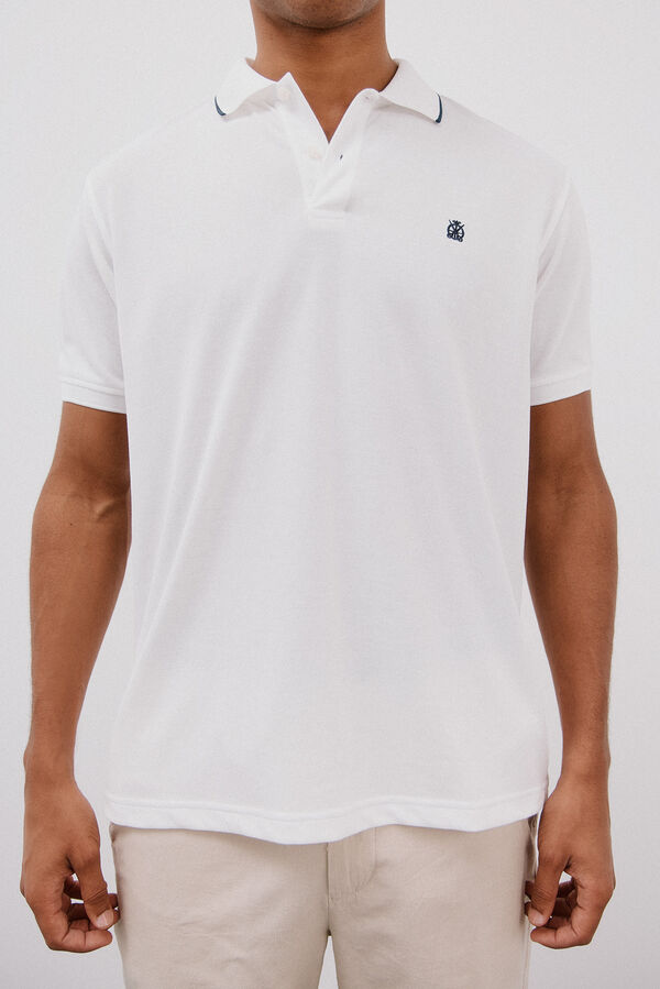 Cortefiel Polo coolmax&reg; Blanco