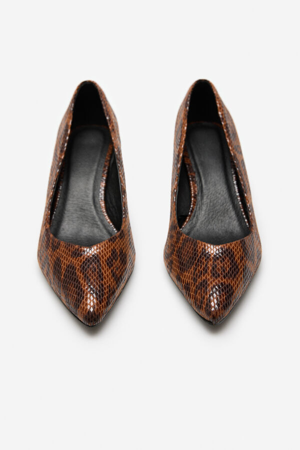 Cortefiel Tac&oacute;n fino leopardo Estampado beige