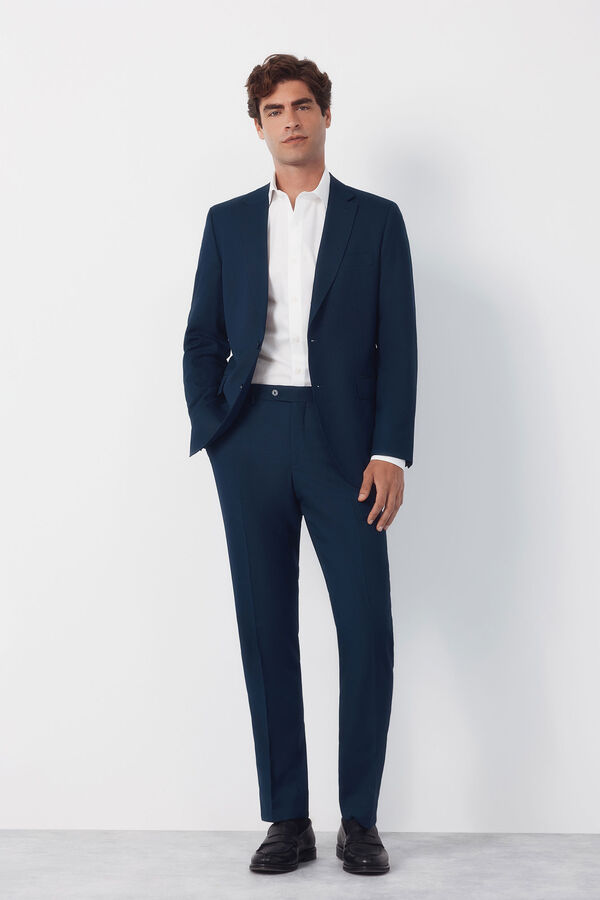 Cortefiel Blazer com estrutura S&eacute;rie XXI azul&atilde;o Azul