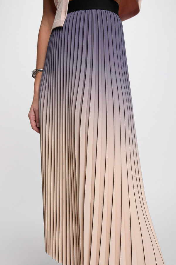 Morgan Falda larga plisada Multicolor